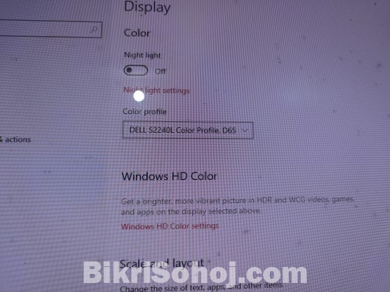 Intel Core-i5 CPU Dell S2240l 21.5 inch Monitor